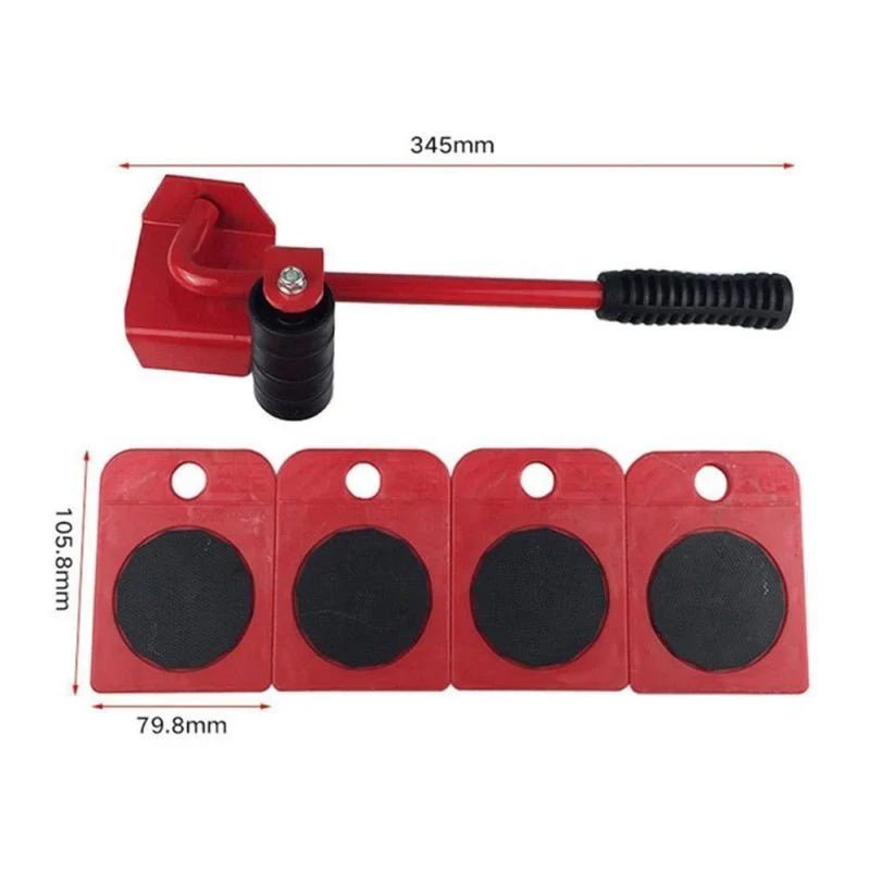Heavy Duty Furniture Mover Tool Set – Lifter & 360° Sliders for Easy Rearrangement - Infinitygallery.store