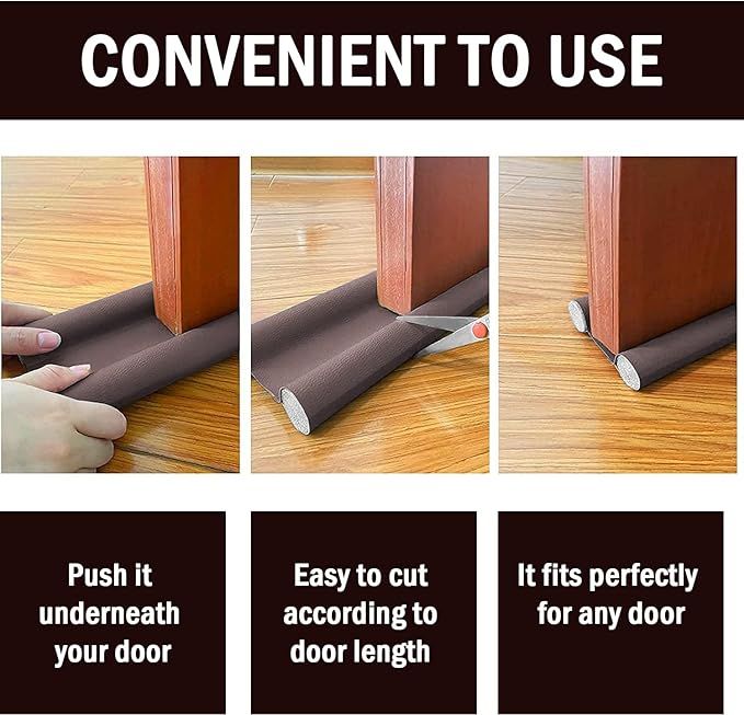 Premium PVC Door Draft Stopper – High Pressure Resistant & Easy to Install - Infinitygallery.store
