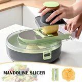 9-in-1 Vegetable Cutter – Multi-Blade Chopper, Slicer & Dicer - Infinitygallery.store