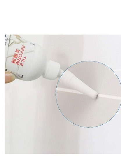 Tile Gap Refill Pen – Waterproof & Moldproof Bright White Grout Restorer for Floors & Walls - Infinitygallery.store