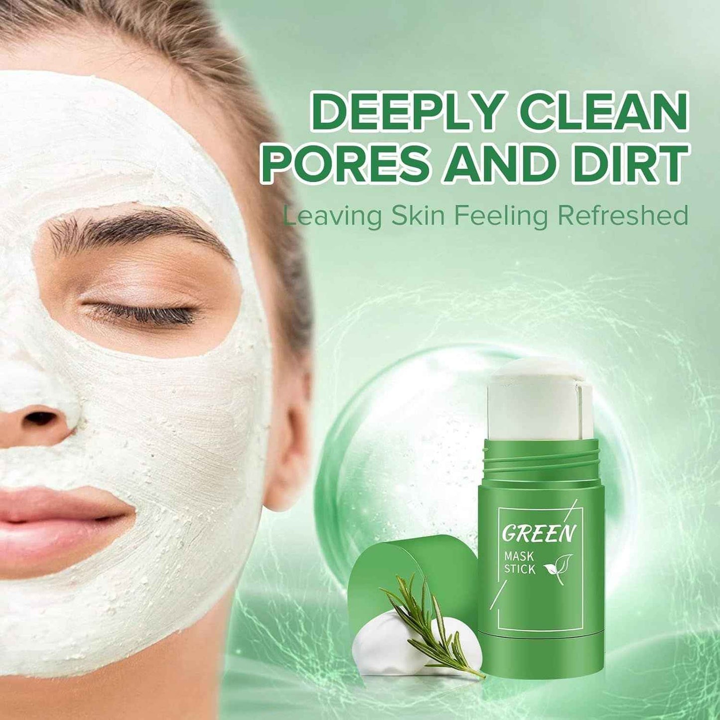 Green Tea Face Mask Stick – Deep Pore Cleansing & Oil Control