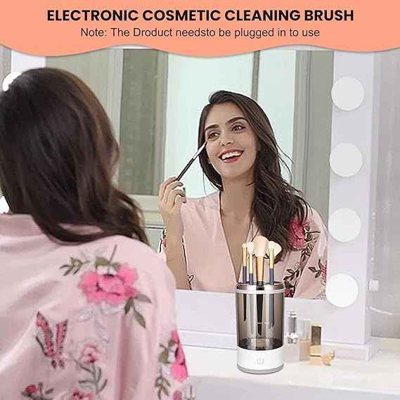 Electric Automatic Makeup Brush Cleaner – Multi-Brush Sonic Cleaner & Dryer