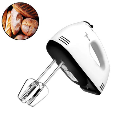 Super Hand Mixer with Stainless Steel Attachments – 7 Speeds + Turbo Function - Infinitygallery.store