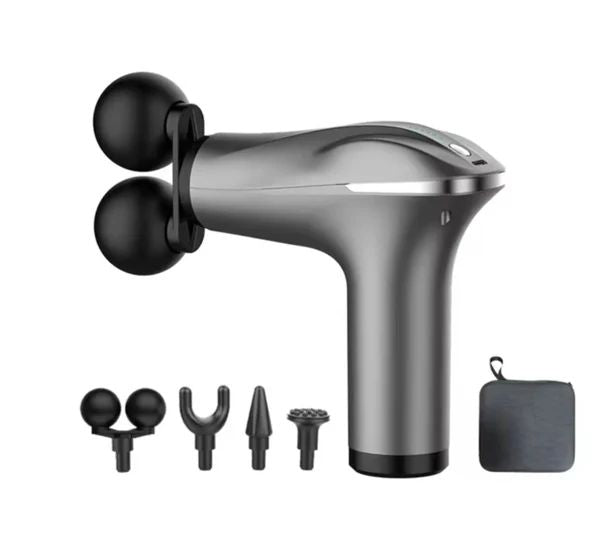 Electric Double Muscle Massager Gun – Rechargeable Full-Body Deep Tissue Relief - Infinitygallery.store