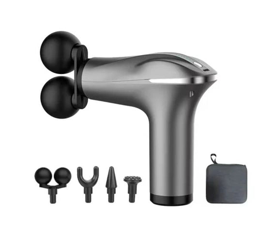 Electric Double Muscle Massager Gun – Rechargeable Full-Body Deep Tissue Relief - Infinitygallery.store
