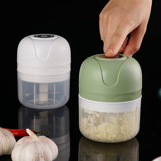 Electric Garlic Chopper – One-Touch Mini Food Processor for Fast & Easy Prep - Infinitygallery.store