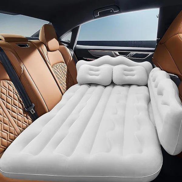 Car Bed Air Mat with Pump – Rear Seat Inflatable Mattress for Travel & Camping - Infinitygallery.store