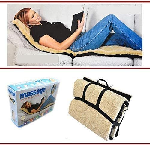 Full Body Massage Mat – Heated, Reversible Quilted Mat with 9 Motors & 4 Massage Zones - Infinitygallery.store