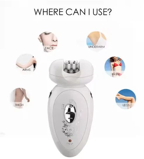 Electric Trimmer for Women – Precision Nose, Ear & Facial Hair Groomer with Dual Attachments - Infinitygallery.store