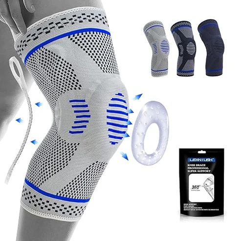 Enhanced Knee Support Compression Sleeve – Patella Gel & Spring Stabilizers - Infinitygallery.store