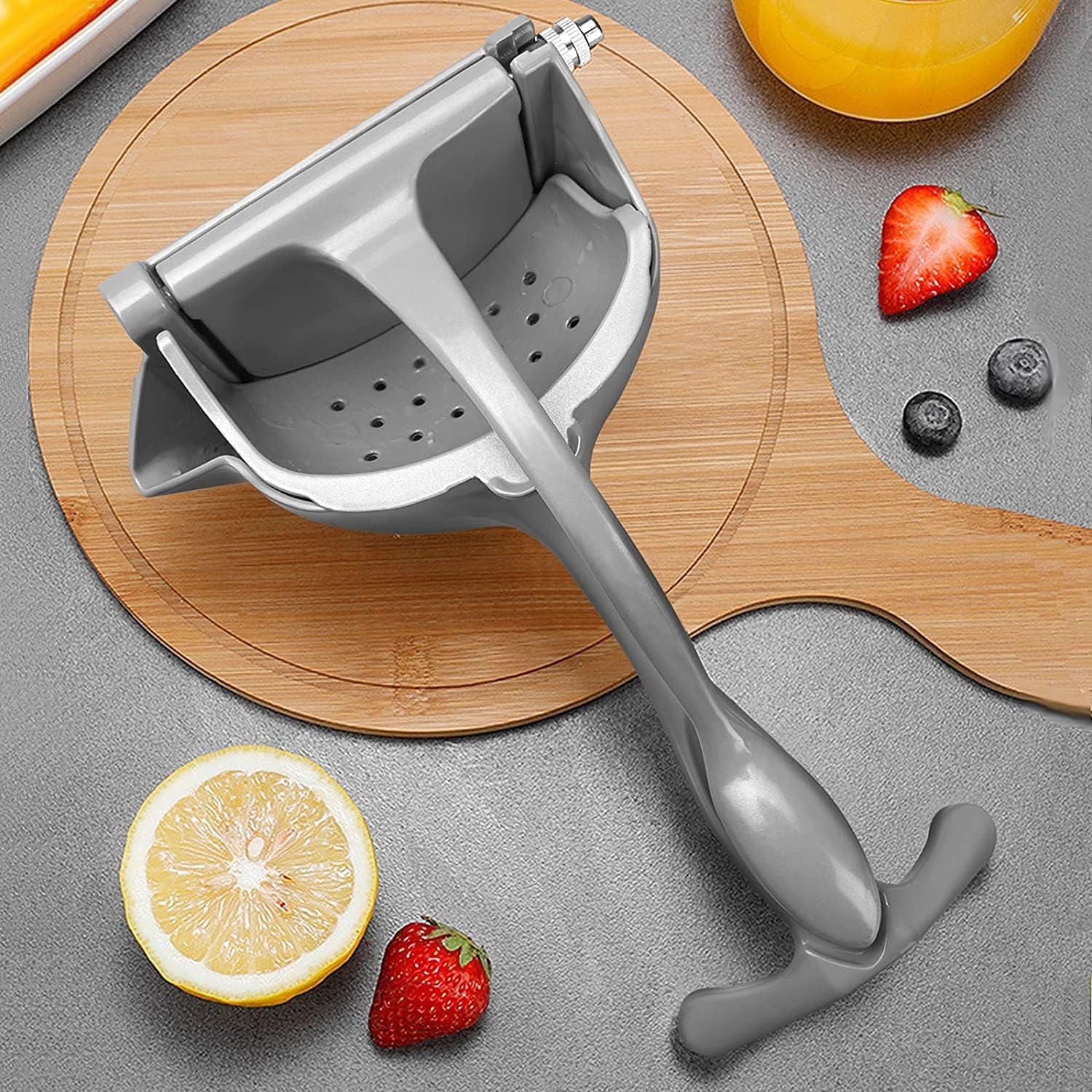 Amateur Premium Stainless Steel Lemon & Lime Squeezer – Manual Citrus Juicer for Effortless Juice Extraction - Infinitygallery.store