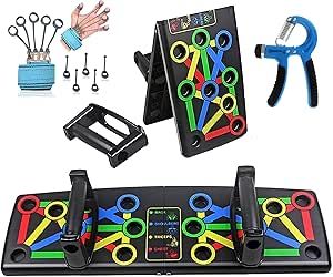Push-Up Board System – Color-Coded, Non-Slip, Collapsible & Ergonomic - Infinitygallery.store