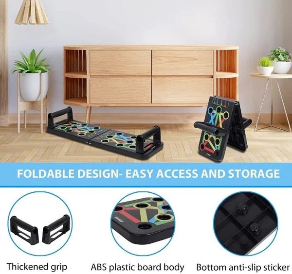 Push-Up Board System – Color-Coded, Non-Slip, Collapsible & Ergonomic - Infinitygallery.store