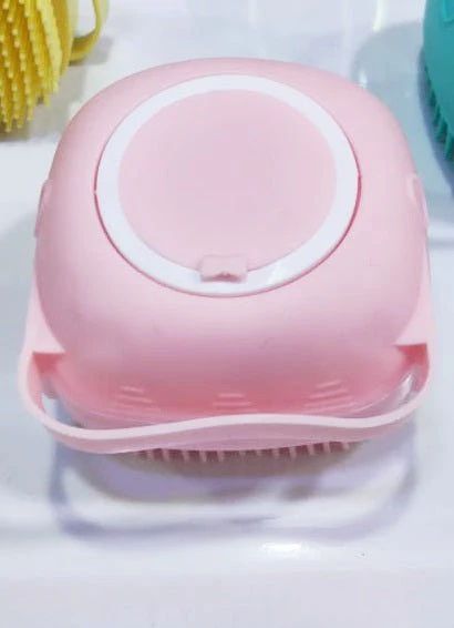 Bath Brush Scrubber – Detangling & Scalp Exfoliating Brush (Pink) - Infinitygallery.store