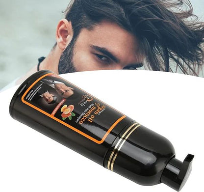 🖤 Black Hair Dye Shampoo – Instant Gray Coverage with Natural Plant Extracts (400ml) - Infinitygallery.store