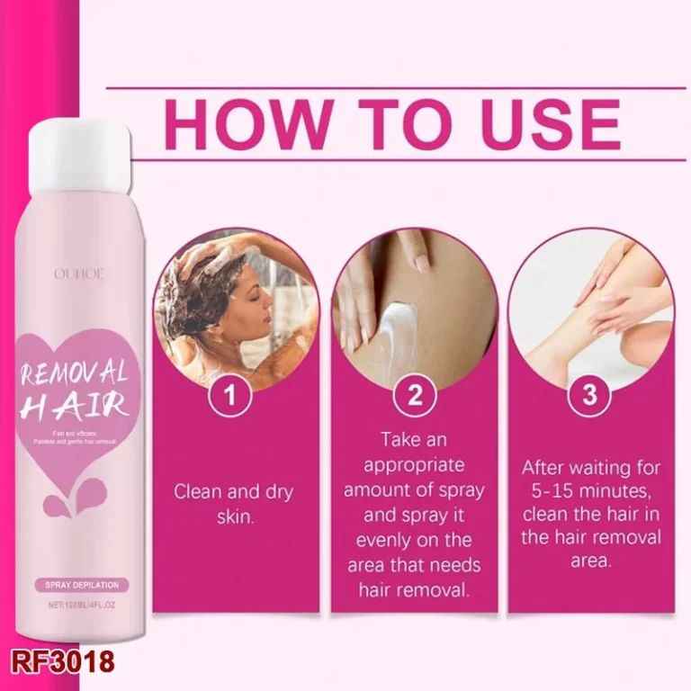 Hair Removal Spray – Painless & Gentle Formula (120ML)