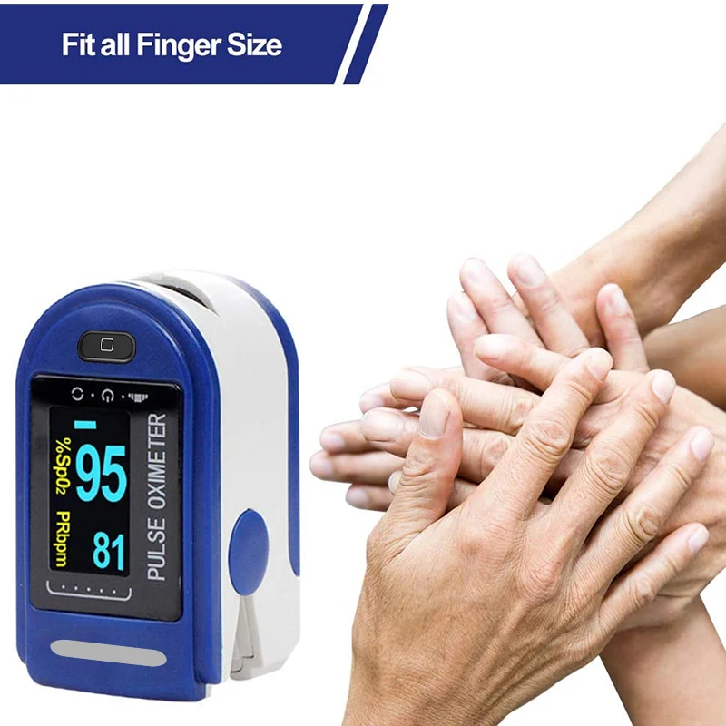 Portable Finger Tip Pulse Oximeter – Accurate SpO₂ & Pulse Rate Monitor - Infinitygallery.store