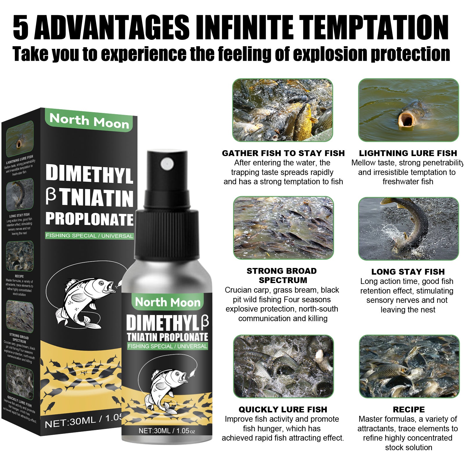 30ml Phagostimulant Fish Attractant Bait – Powerful Angling Additive for Wild Fishing - Infinitygallery.store