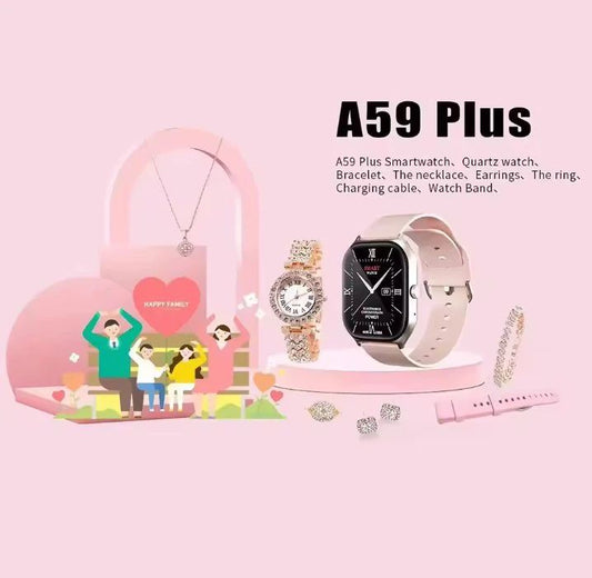 A59 Plus Smart Watch – IPS Touchscreen, Heart Rate & Fitness Tracker | Infinity Gallery - Infinitygallery.store