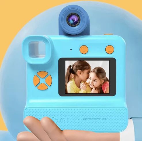 Kids Digital Instant Print Camera – Flip Design, Real-Time Photos, Perfect Gift - Infinitygallery.store