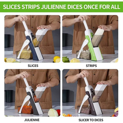 Manual Vegetable Cutter – Ultimate Adjustable Slicer with Safety Lock & Thickness Control - Infinitygallery.store