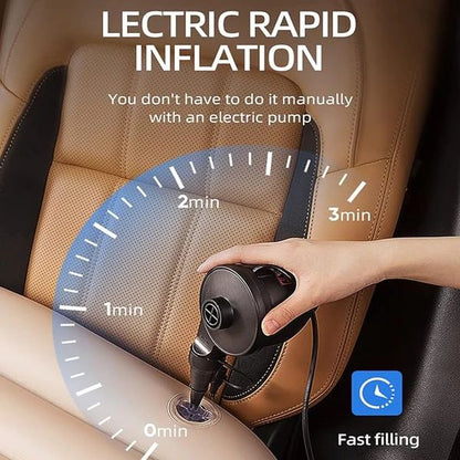 Car Bed Air Mat with Pump – Rear Seat Inflatable Mattress for Travel & Camping - Infinitygallery.store