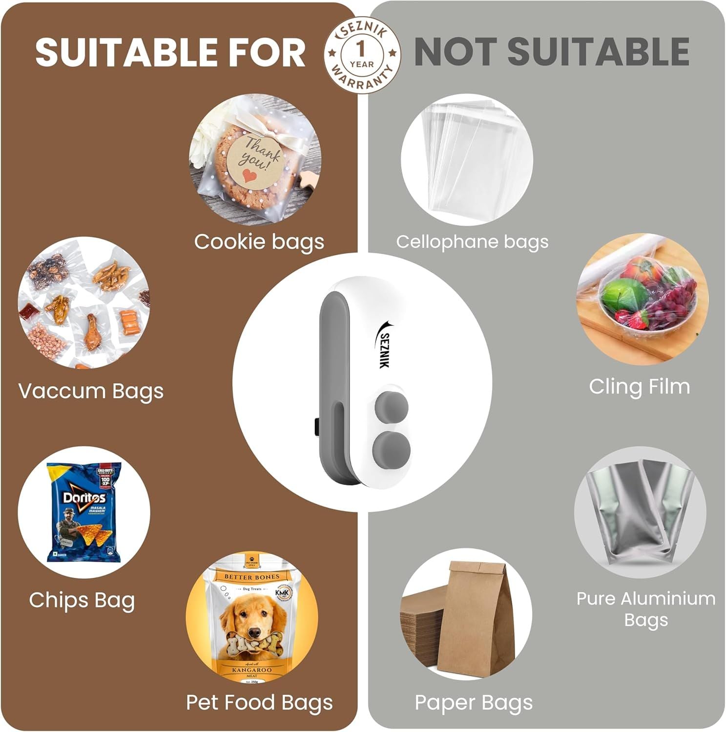 Mini Portable Bag Sealer & Cutter – Rechargeable 2-in-1 Heat Sealing Machine - Infinitygallery.store