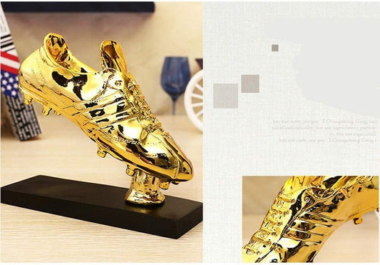 Golden Boot Sports Trophy – Football Collectible Award with Optional Engraving - Infinitygallery.store