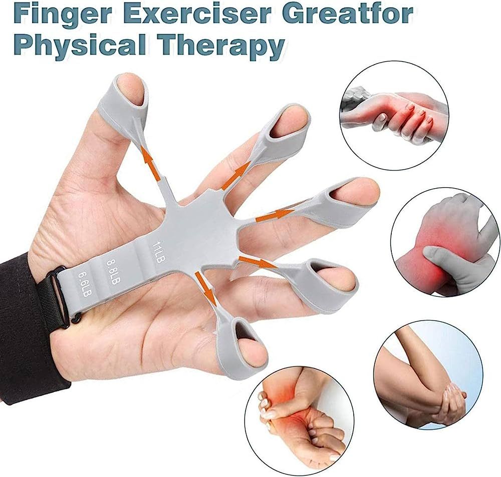 Metal-Hook Grip Strength Trainer – Adjustable Finger Exerciser for Hand & Forearm - Infinitygallery.store