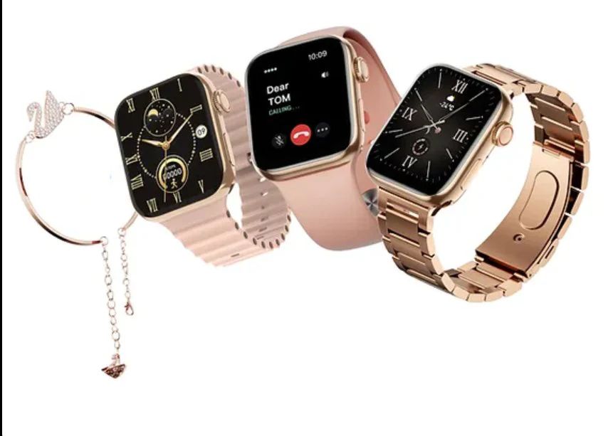 Haino Teko G9 Mini Rose Gold Smart Watch – Elegant Design with Fitness & Sleep Tracking | Infinity Gallery - Infinitygallery.store