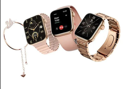 Haino Teko G9 Mini Rose Gold Smart Watch – Elegant Design with Fitness & Sleep Tracking | Infinity Gallery - Infinitygallery.store