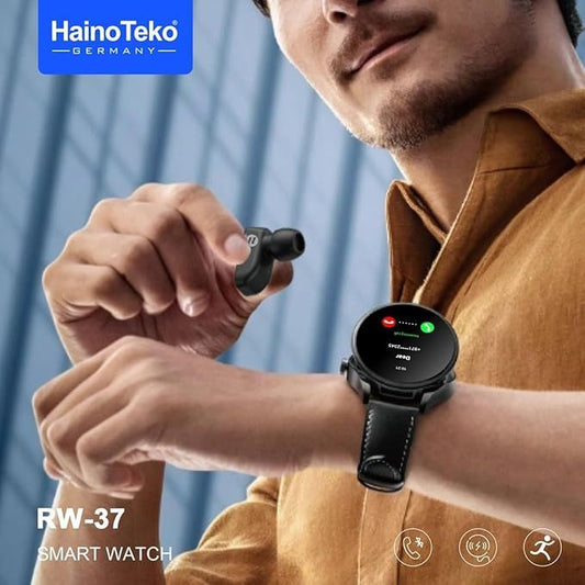 GTS 5 Smart Watch & Wireless Earbuds – AMOLED Display + Health Monitoring | Infinity Gallery - Infinitygallery.store