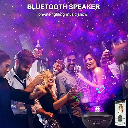 Galaxy Ocean Light Projector with App Control & Built-in Speaker – Transform Your Room into a Starry Oasis 🌌 - Infinitygallery.store