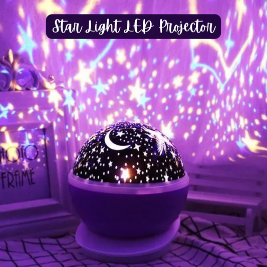 Star Light LED Projector – 360° Galaxy Night Light for Kids & Bedroom Decor - Infinitygallery.store