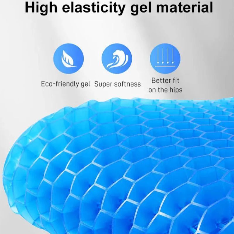 Gel Seat Cushion – 900g Silicone Ice Pad for Car, Office, Home & Wheelchair | Cooling, Orthopedic, Non-Slip Support Pad - Infinitygallery.store