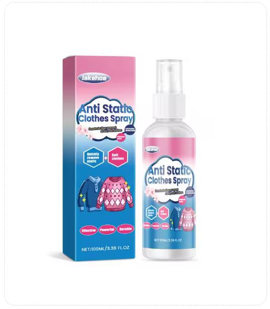 Anti Static Spray 100ml – Quick-Dry Fabric Cling Remover for Clothes & Upholstery - Infinitygallery.store