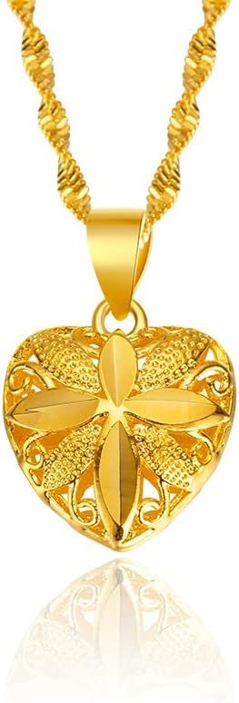 Elegant 18K Gold Heart Necklace for Women – Minimalist & Timeless Gift - Infinitygallery.store