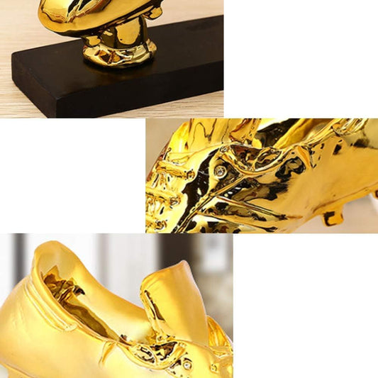 Golden Boot Sports Trophy – Football Collectible Award with Optional Engraving - Infinitygallery.store