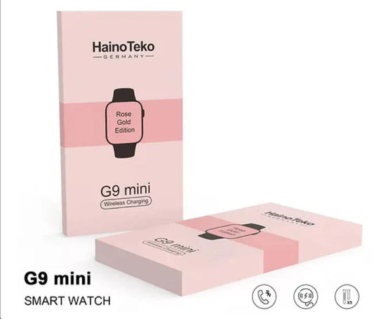 Haino Teko G9 Mini Rose Gold Smart Watch – Elegant Design with Fitness & Sleep Tracking | Infinity Gallery - Infinitygallery.store