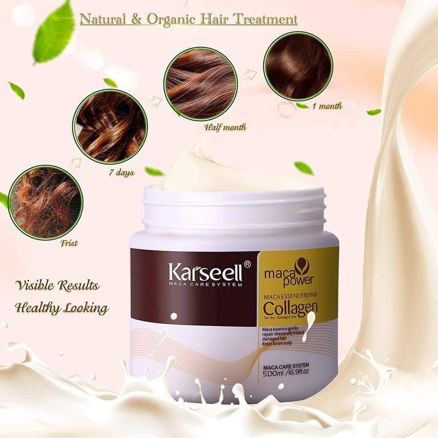 Hair Repair Collagen Treatment – Deep Nourishing Formula for Smooth, Frizz-Free, Stronger Hair (500ml) - Infinitygallery.store