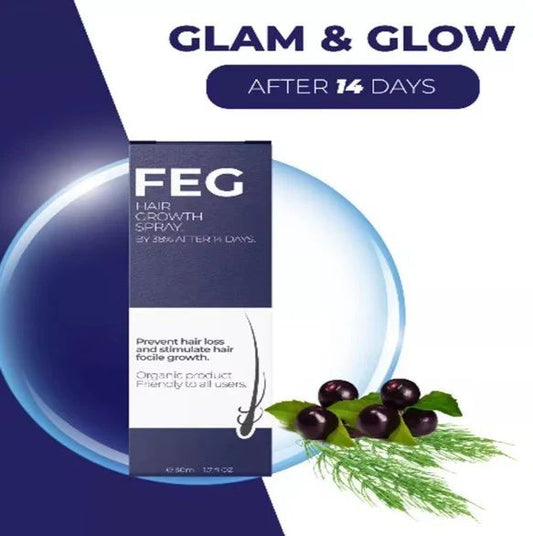 FEG Hair Growth Spray – Natural Hair Restoration & Thicker, Healthier Hair - Infinitygallery.store