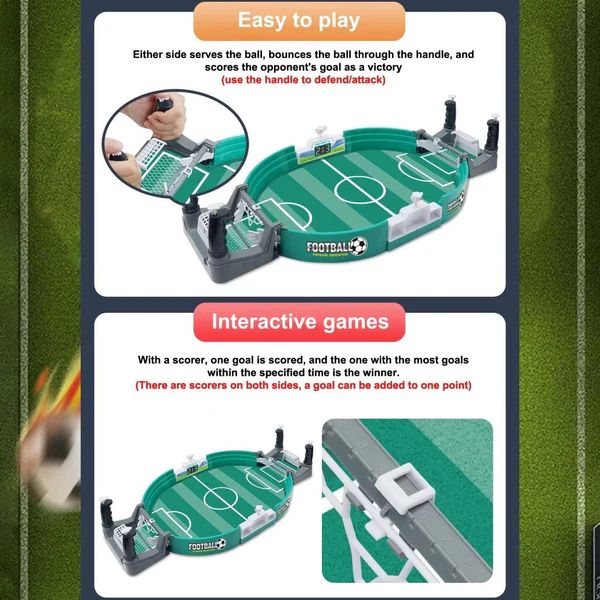 Mini Foosball Table Game – Interactive Soccer Board Game for All Ages - Infinitygallery.store