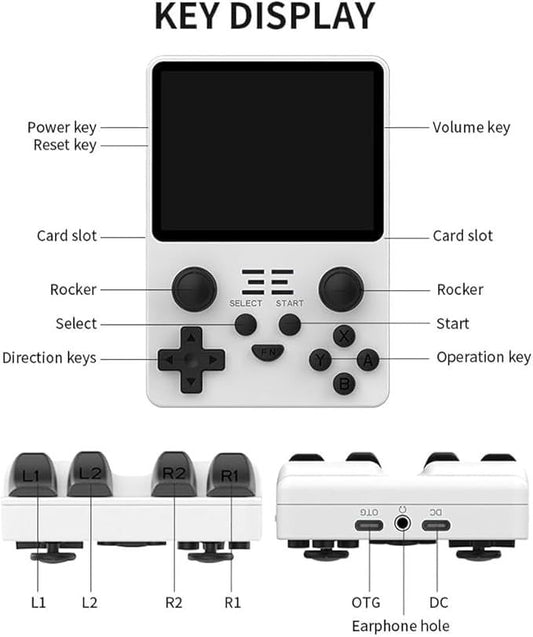Retro Classic Game Console – Portable Handheld Gaming System with HD Display & Multi-Language Support - Infinitygallery.store