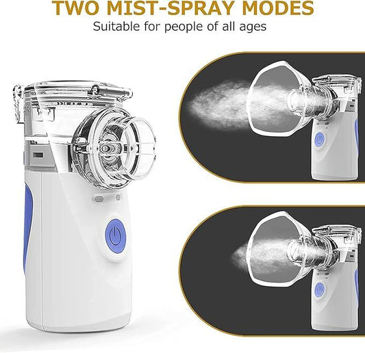 Handheld Mesh Inhaler Nebulizer – Portable Silent Vaporizer for Adults & Kids - Infinitygallery.store
