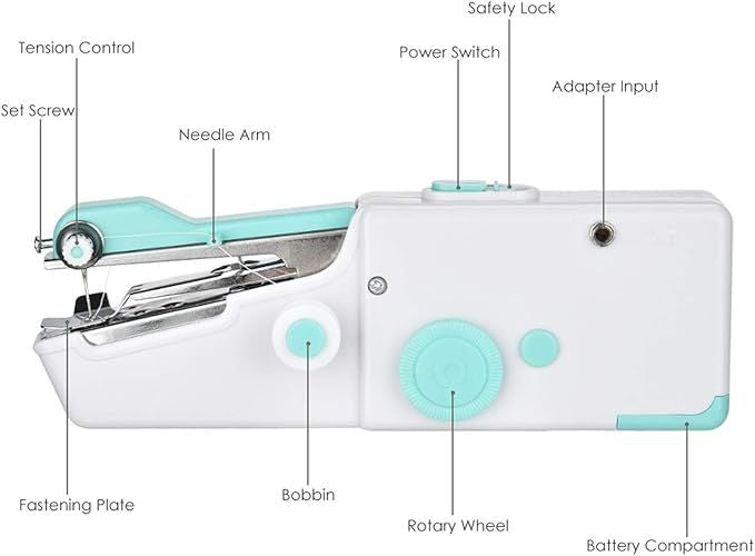 Portable Handheld Stitching Machine – Quick Fix Sewing Tool for All Fabrics - Infinitygallery.store