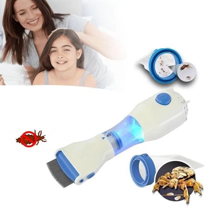 Electric Head Lice Comb – Gentle, Chemical-Free Lice Removal Tool for Kids & Adults - Infinitygallery.store