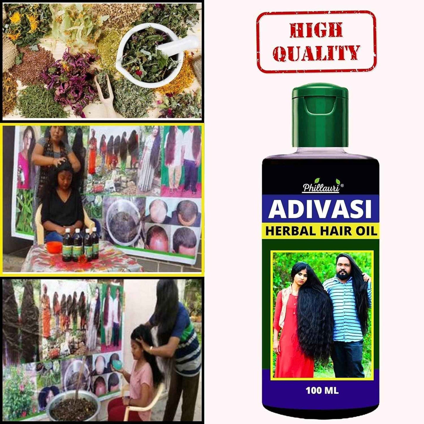 Adivasi Original Herbal Hair Oil – Ayurvedic Hair Growth & Deep Nourishment