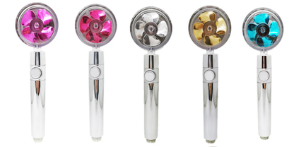 High Pressure Turbo Fan Shower Head – 360° Rotating, Water-Saving & Purifying! - Infinitygallery.store
