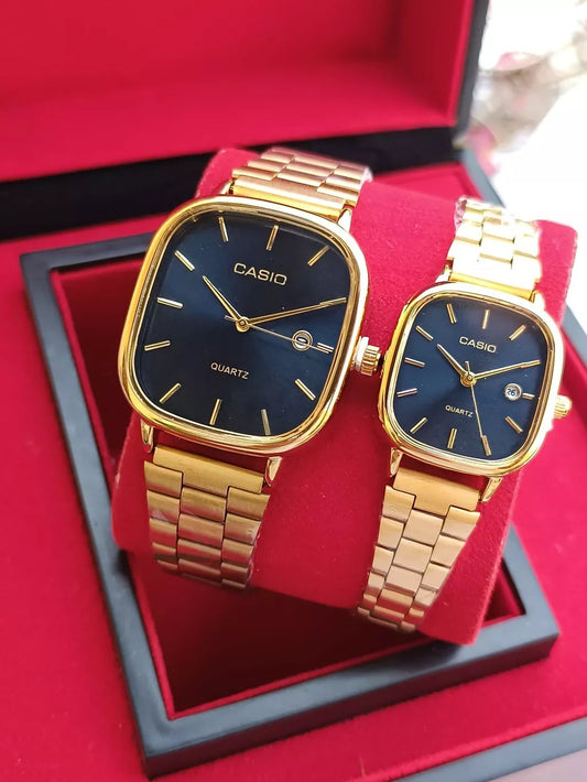 Casio Couple Watch Set – Classic His & Hers Analog Timepieces | Infinity Gallery - Infinitygallery.store