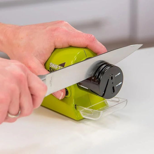 Swifty Tool Sharpener – Cordless Electric Knife & Tool Sharpener with Angle Guide - Infinitygallery.store